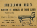 San Sebastián : amuebladora Anglés : almacén de muebles de todas clases : fabricación de somiers metálicos : especialidad en encargos : Urdaneta 4