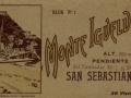 San Sebastián : monte Igueldo, alt. 200 metros, pendiente del funicular 32% y 57%