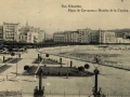 San Sebastián : plaza de Cervantes y hoteles de la Concha