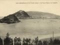 San Sebastián : la Concha (plage), l'île Santa Clara et la citadelle