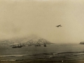San Sebastián : aeroplano sobrevolando la bahía de la Concha
