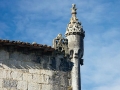 Detalle del Palacio Lili, en Zestoa, camino de la réplica de las cuevas de Ekain, Ekainberri