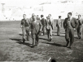 EL ENTRENADOR DE FUTBOL DE LA REAL SOCIEDAD, BENITO DIAZ, CON VARIOS FUTBOLISTAS EN UN CAMPO DE FUTBOL. (Foto 1/2)