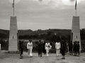 EL GOBERNADOR CIVIL LUIS RODRIGUEZ DE MIGUEL Y OTRAS AUTORIDADES EN EL CAMPAMENTO DE LAS O.J.E EN ORIO. (Foto 1/13)