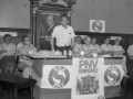 Mitin político de Eli Galdos, del Partido Nacionalista Vasco, en campaña para las elecciones municipales