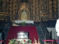 Féretro de Aitzol Etxaburu en la iglesia parroquial de San Miguel