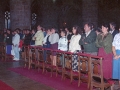 Funeral del bertsolari Urzelai, en la iglesia parroquial de San Miguel