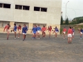 Jugadores del equipo de fútbol Aloña-Mendi durante un entrenamiento
