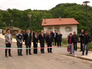 Inauguración de las viviendas.