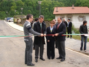 Inauguración de las viviendas.