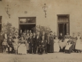 Familia eta lagunartekoak Bavariako Wörishoffen herrian