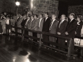 Autoridades durante los actos religiosos del día de Nuestra Señora de Arantzazu. Entre ellas se encuentra Eli Galdos