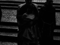Autoridad religiosos accediendo al templo el día de la Virgen de Arantzazu