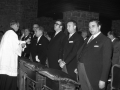 Autoridades durante la homilía el día de la Virgen de Arantzazu