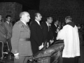 Autoridades durante la homilía el día de la Virgen de Arantzazu