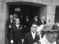 Autoridades a su salida del Santuario de Arantzazu