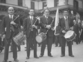 Txistularis durante la procesión del Corpus