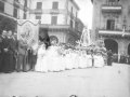 Traslado de la imagen de la Inmaculada Concepción durante la procesión del Corpus
