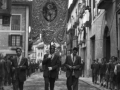 Estandarte de la procesión del Corpus por las calles de la localidad