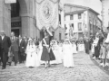 Estandarte de María Inmaculada durante la procesión del Corpus