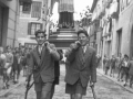 Traslado de una imagen durante la procesión del Corpus