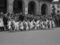Dantzaris de la procesión del Corpus en la plaza de los Fueros