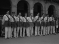 Dantzaris de la procesión del Corpus en la plaza de los Fueros