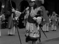 Paso del arcAngel San Miguel y los Apóstoles durante la procesión del Corpus