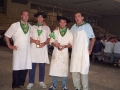 Participantes de un concurso de cocina