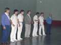 Jugadores y jueces de un partido de pelota vasca