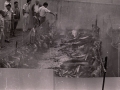 Asado de carne, dentro de los festejos de las fiestas