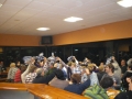 Bertso afaria auzoko jaietan.
