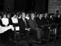 Eli Galdós, junto a la corporación municipal, en misa de las fiestas patronales