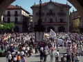 Plaza de los Fueros durante las fiestas