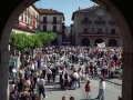 Plaza de los Fueros durante las fiestas
