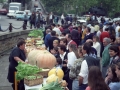 Feria de productos agrícolas durante las fiestas