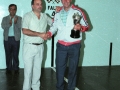 Entrega de trofeos en las finales de interpueblos de pelota vasca