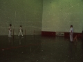 Momento de un partido de las finales de pelota