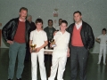 Entrega de trofeos de las finales del torneo de pelota