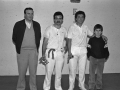 Pelotaris con sus trofeos