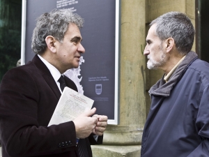 Bernardo Atxaga eta Xabier Lete.