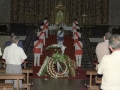 Funeral de Alberto Aramburu, conocido como Pistolo, en el interior de la iglesia parroquial de San Miguel