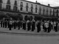Banda de música municipal en la plaza de los Fueros