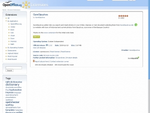 OpenOfficentzako gehigarria.