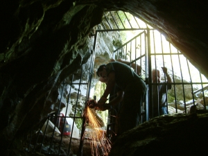 Entrada a la cueva.