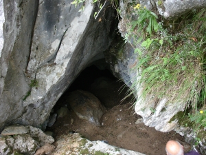 Entrada a la cueva.