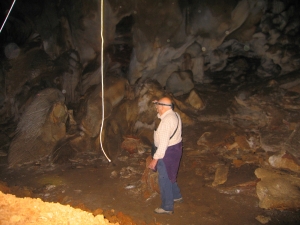 Interior de la cueva de Astigarraga.