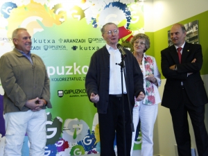 Rueda de prensa de Aranzadi, Kutxa y la DFG.