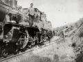 GRUPO DE PERSONAS SUBIDAS A UNA LOCOMOTORA. (Foto 1/1)