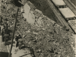 Desprendimiento de la carretera del Alto de Buenavista (antes avenida de Ignacio de Casares)